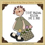 Tulip Basket Annie Single Graphics Clip Art Download