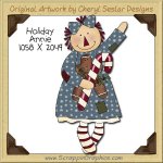 Holiday Annie Single Clip Art Graphic Download