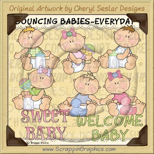 Bouncing Babies Everyday Limited Pro Clip Art Graphics - Click Image to Close