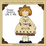 Doggy Deanna Single Clip Art Graphic Download