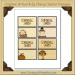 Thanksgiving Place Cards Printable Craft Graphic Clip Art Downlo