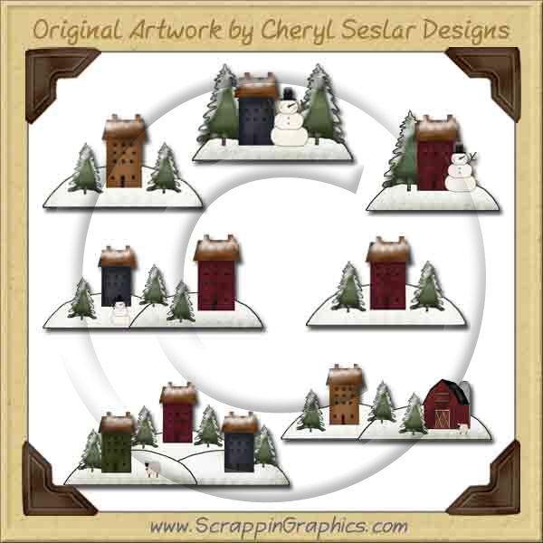 Saltbox Winter Collection Graphics Clip Art Download - Click Image to Close