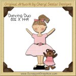 Dancing Duo Single Clip Art Graphic Download