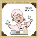 Spa Girl Single Graphics Clip Art Download