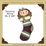 Stocking Annie Single Clip Art Graphic Download