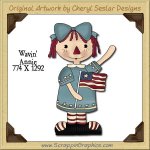 Wavin' Flag Annie Single Graphics Clip Art Download