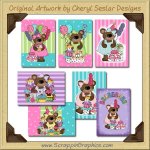 Celebration Bear Cards Collection Printable Craft Download