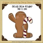 Candy Cane Ginger Single Graphics Clip Art Download