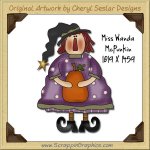 Miss Wanda McPunkin Single Graphics Clip Art Download