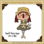 Sweet Daisy Annie Single Graphics Clip Art Download