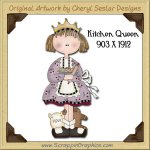 Kitchen Queen Single Graphics Clip Art Download