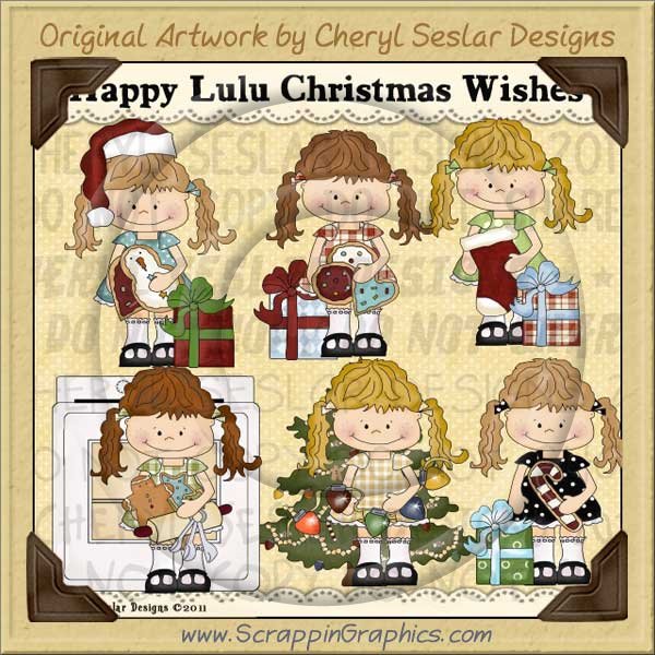 Happy Lulu Christmas Wishes Limited Pro Clip Art Graphics - Click Image to Close