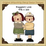 Raggedy Love Single Graphics Clip Art Download