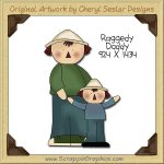 Raggedy Daddy Single Clip Art Graphic Download