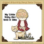 My Little Kitty Girl Single Graphics Clip Art Download