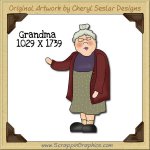 Grandma Single Graphics Clip Art Download