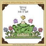 Spring Frog Single Clip Art Graphic Download