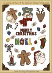 Reseller -Merry Christmas Sticker Page Clip Art Graphics